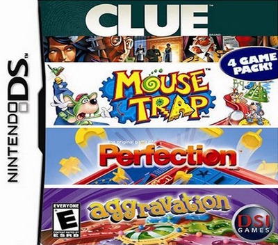 4 Game Pack! Clue + Aggravation + Perfection + Mouse Trap
